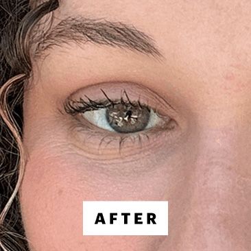 Alberti after applying the Clinique High Impact HighFi Full Volume Waterproof Mascara