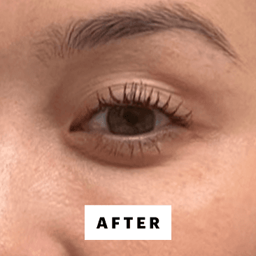Malzahn after applying the Soshe Beauty Waterproof Tubing Mascara
